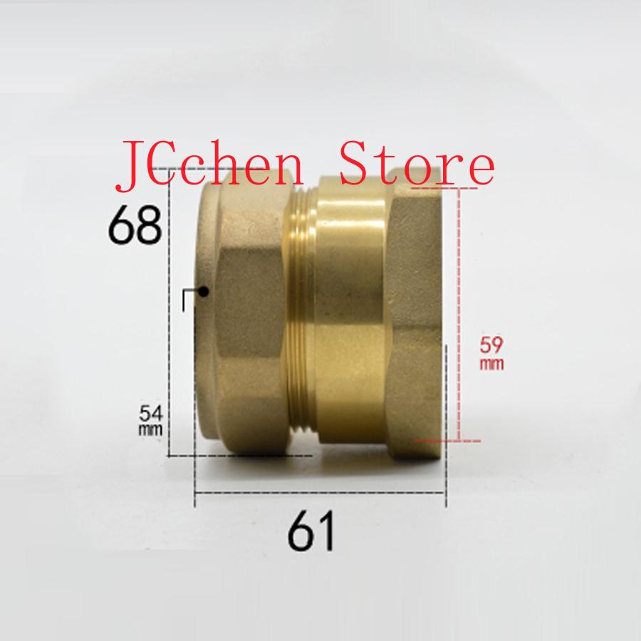 Compression Fitting Brass - Fit Tube OD 54mm x 2