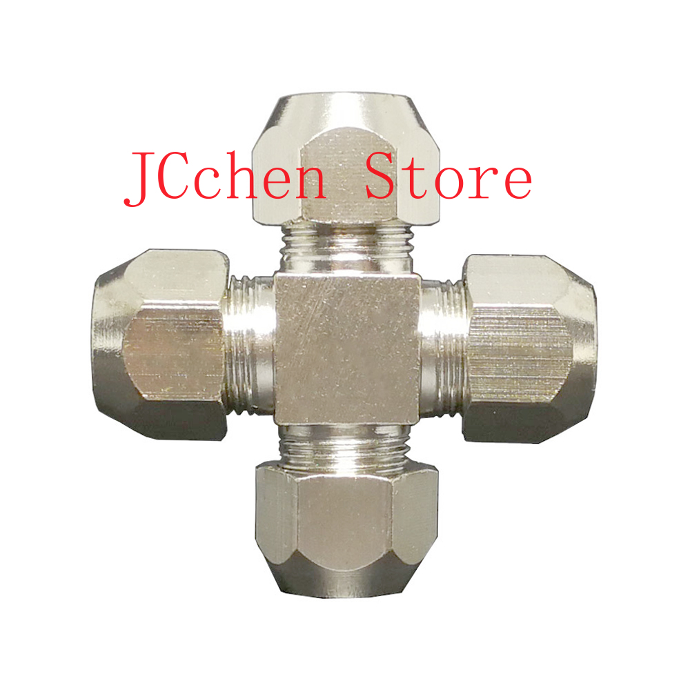 Fit 6/8/10/12mm OD Tube Corss  - Compression Fitting Brass recension och pris