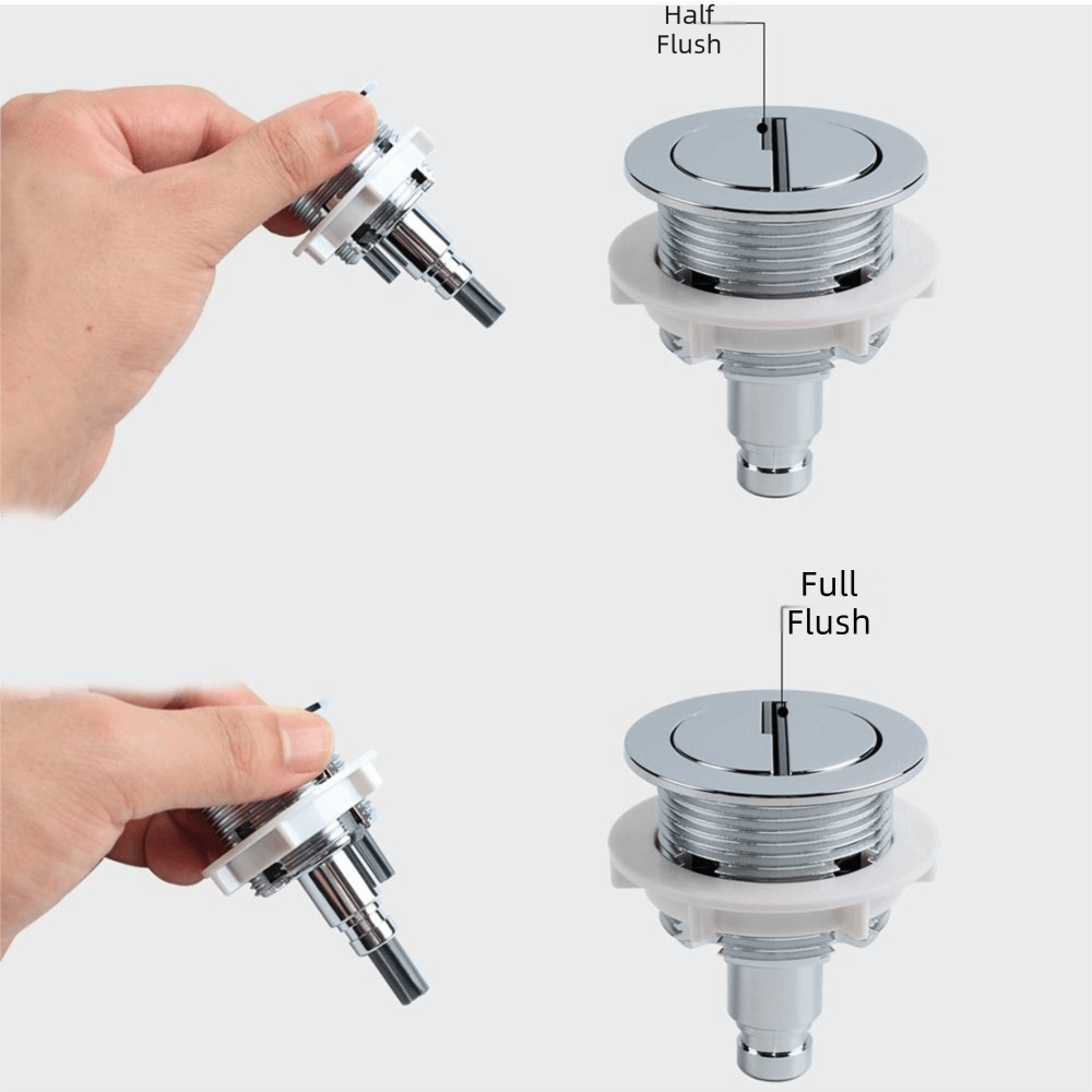 Chrome Plating Toilet Push But - Toilet Fill Valve recension och pris
