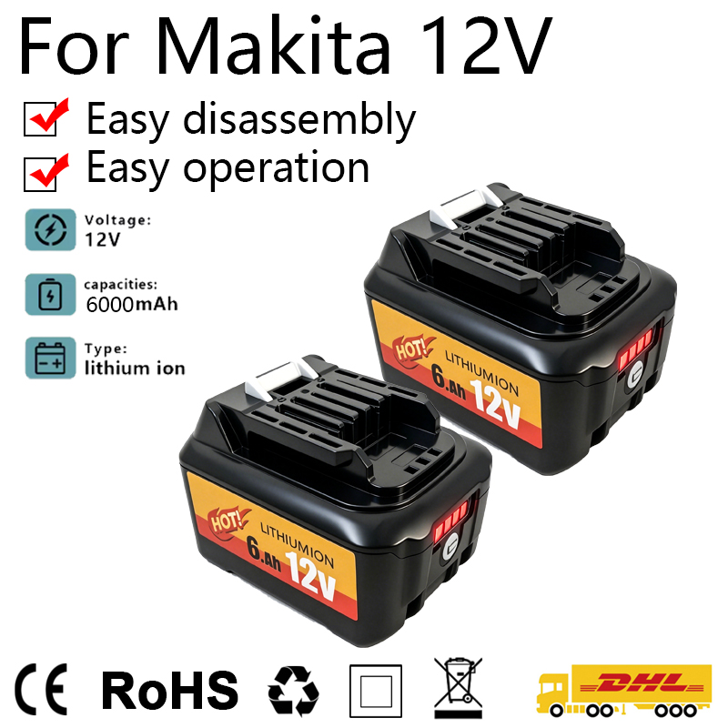 10.8V 12V 6A Rechargeable Repl - Makita Drill Hp1640 recension och pris
