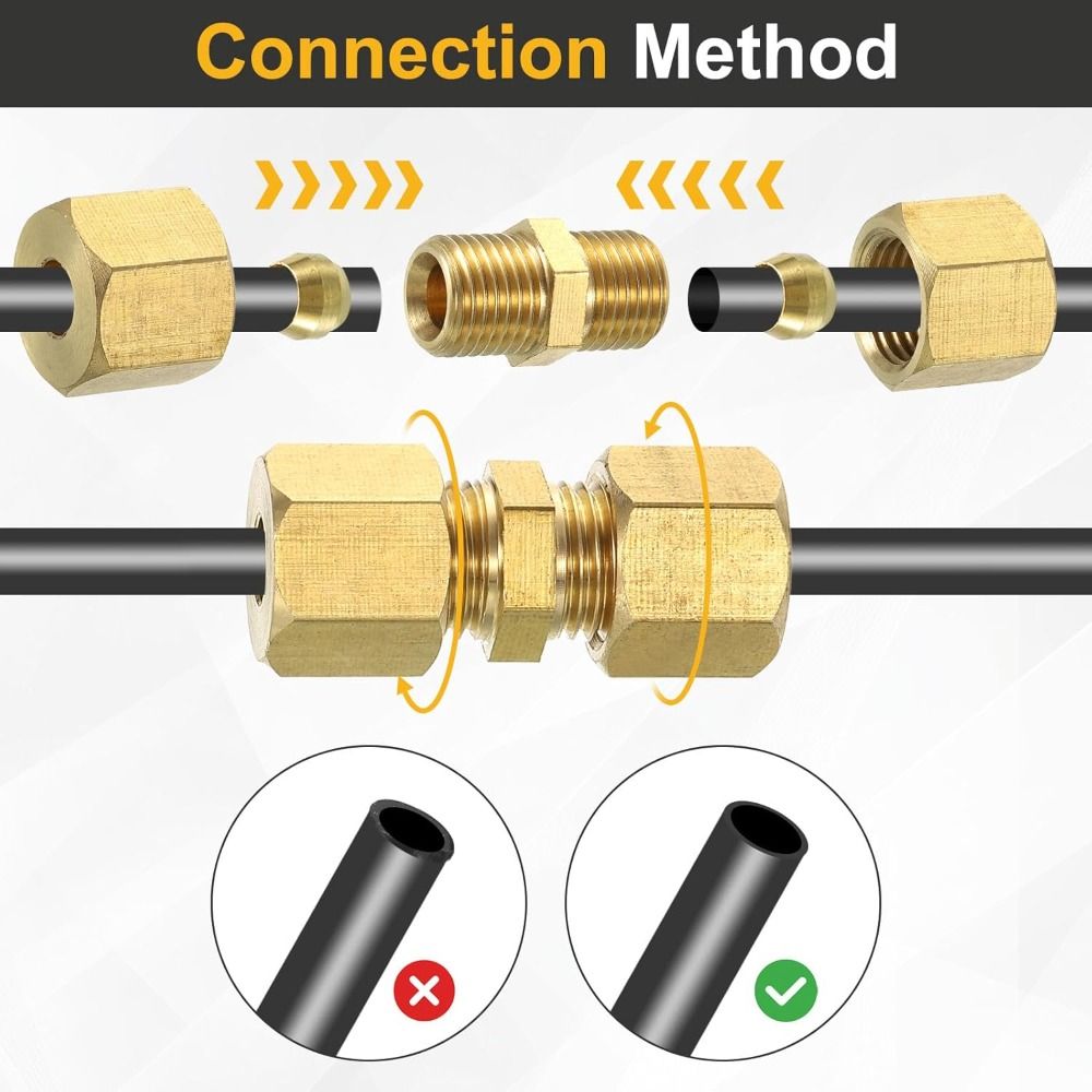 Brass Brass Compression Fittin - Compression Fitting Brass recension och pris
