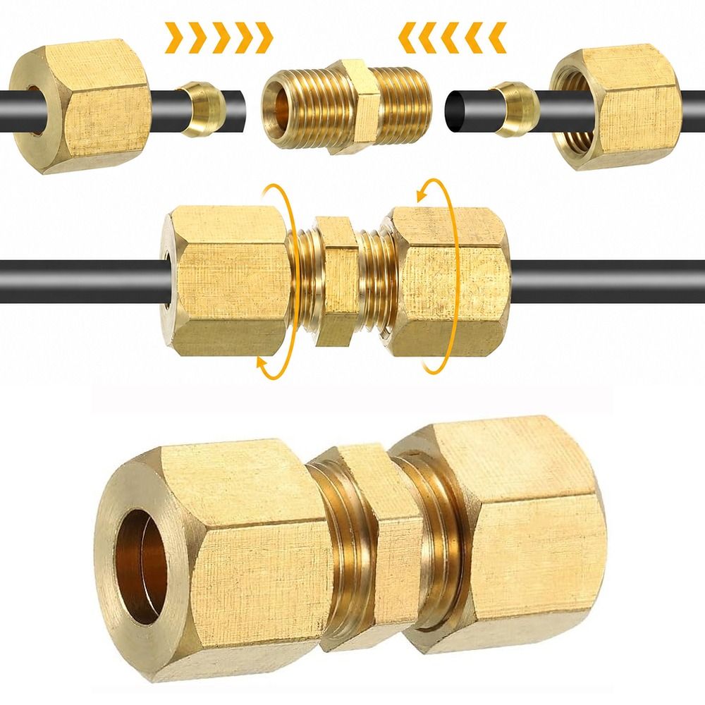 Brass Brass Compression Fittin - Compression Fitting Brass recension och pris