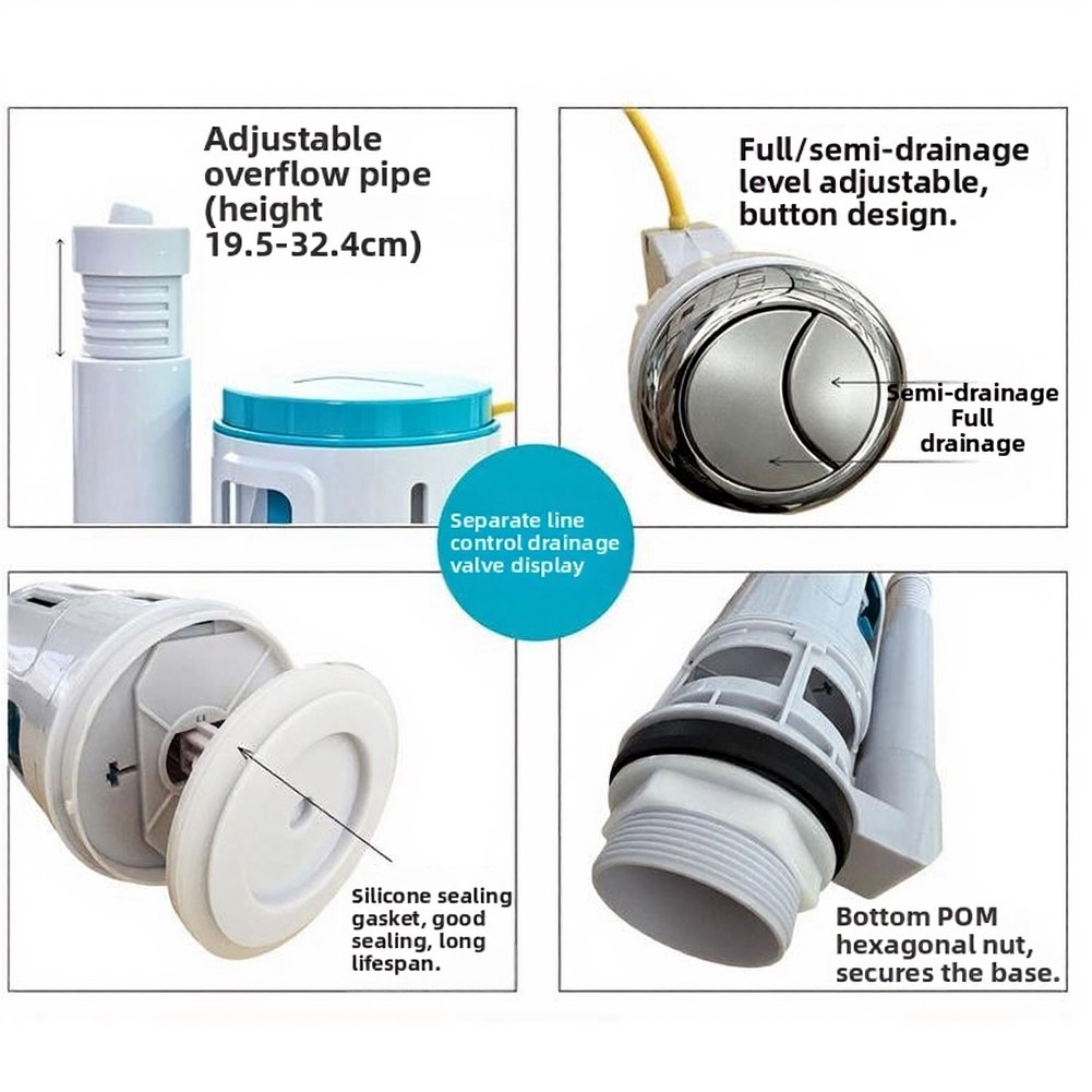 1 Piece Dual Flush Valve Cable - Toilet Fill Valve recension och pris