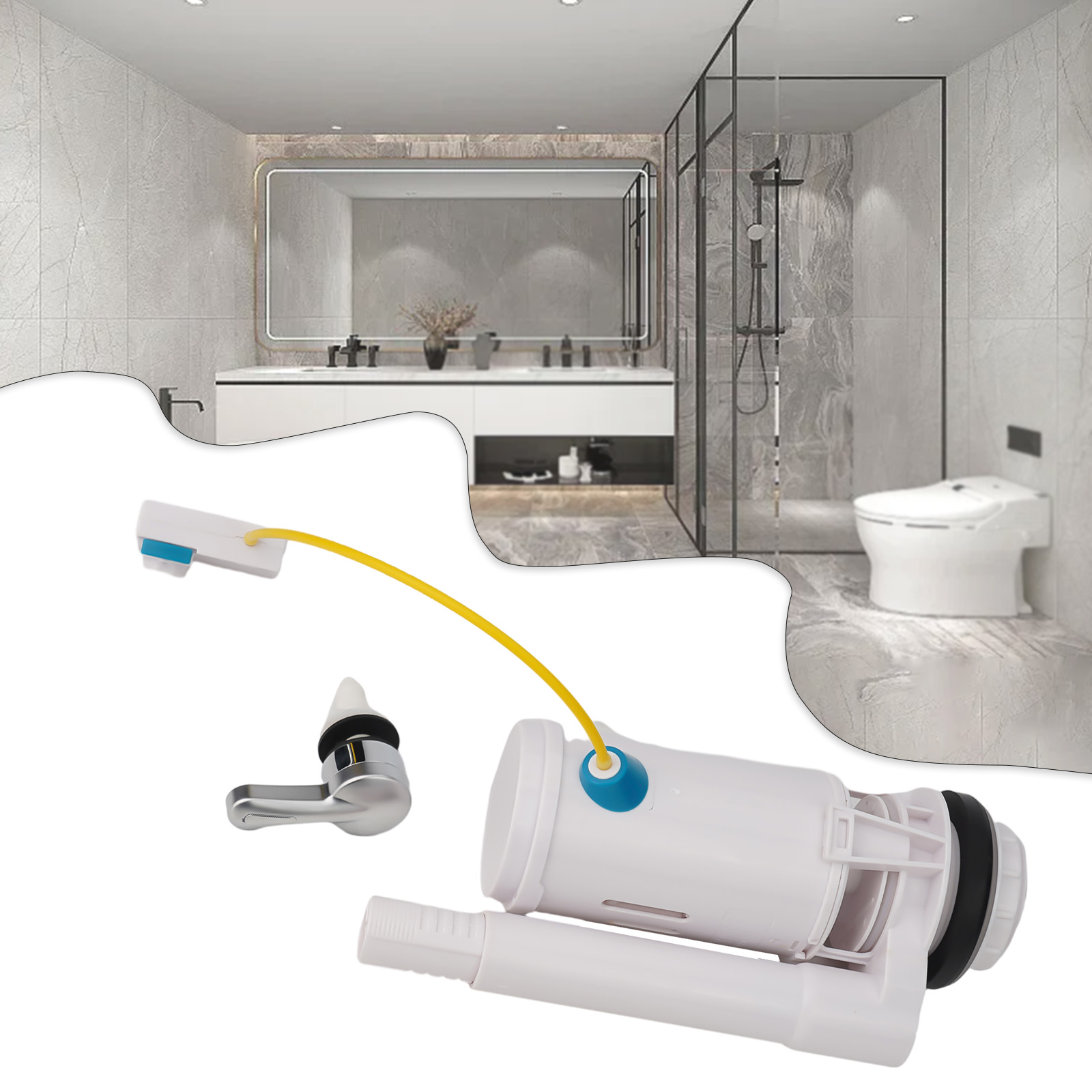 Control Dual Flush Valve Plast - Toilet Fill Valve recension och pris