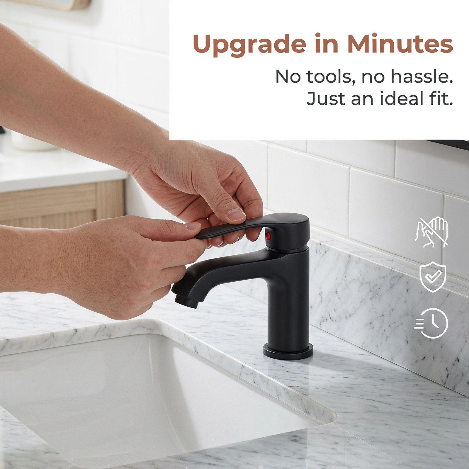Single Lever Sink Faucet Handl - Basin Mixer Cartridge recension och pris